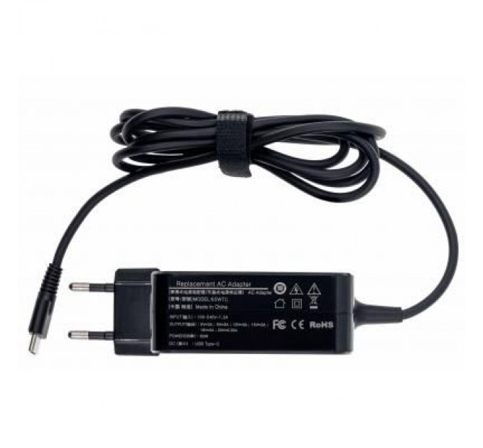 Блок живлення до ноутбуку Grand-X Type-C 65W Asus, Apple, Dell, HP, MI, Lenovo, Xiaomi (65WTC)
