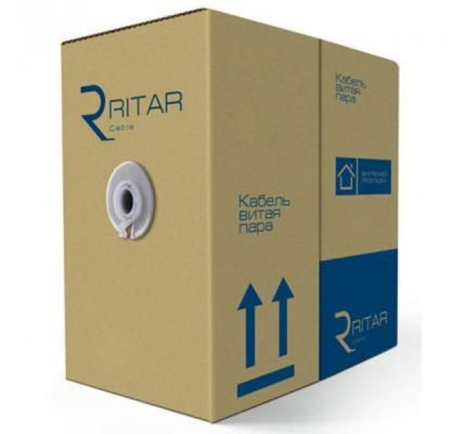 Кабель мережевий Ritar UTP 305м КВП (4*2*0,48) 4Р [СCA] (08534)
