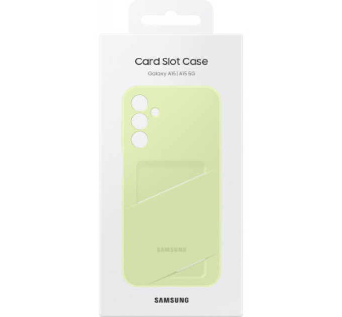 Samsung Чохол до мобільного телефона Samsung Galaxy A15 (A156) Card Slot Case Lime (EF-OA156TMEGWW)