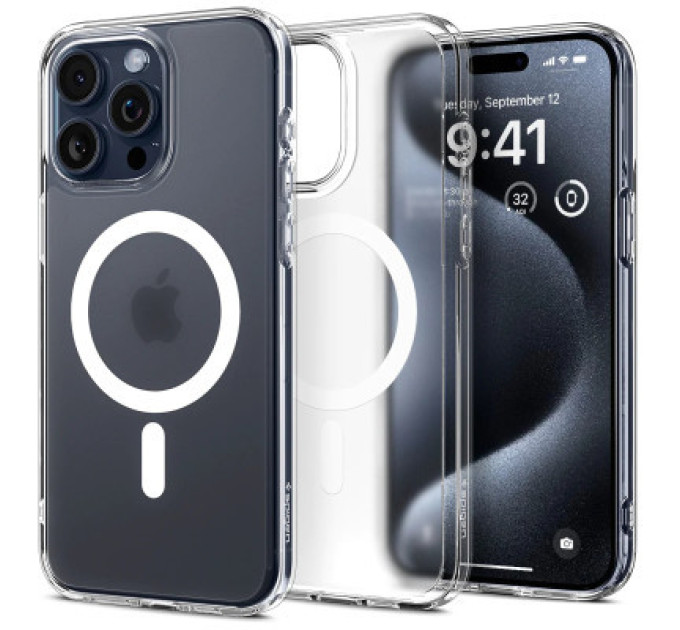 Spigen Чохол до мобільного телефона Spigen iPhone 15 Pro Max Ultra Hybrid MagFit Frost Clear (ACS06580)