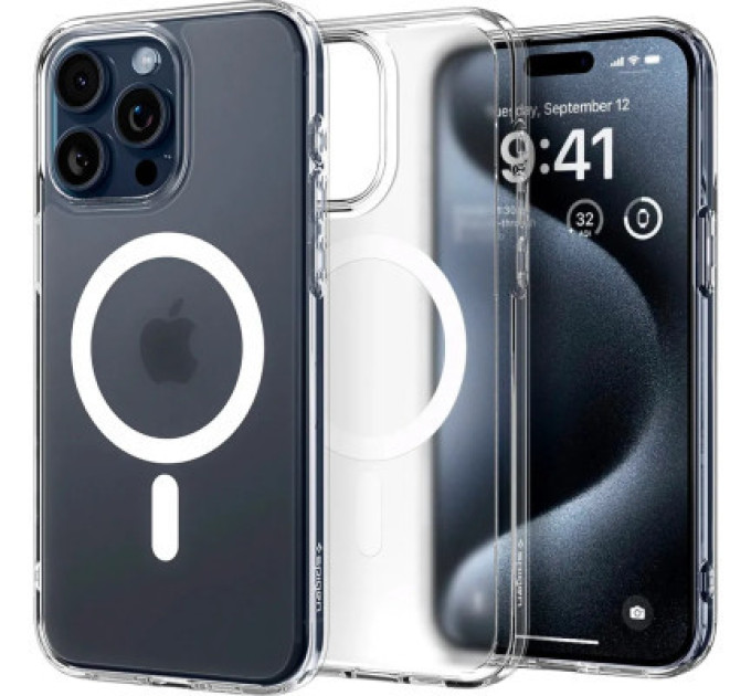Spigen Чохол до мобільного телефона Spigen iPhone 15 Pro Ultra Hybrid MagFit Frost Clear (ACS06719)