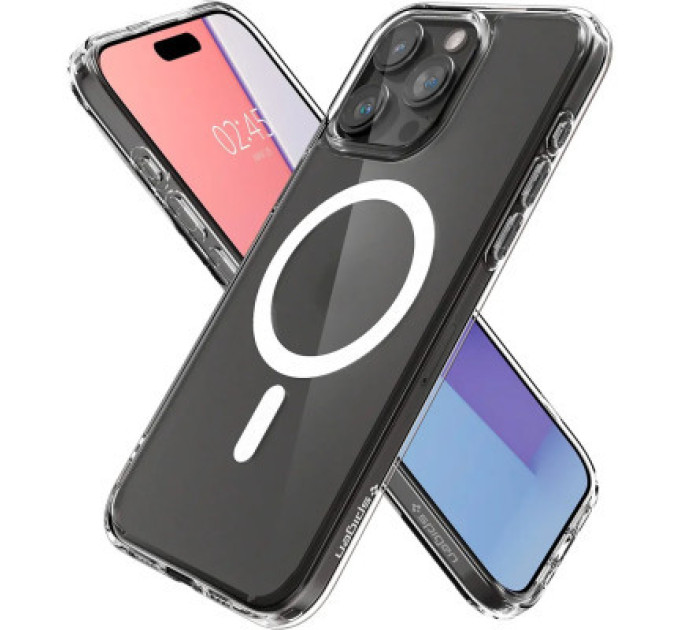 Spigen Чохол до мобільного телефона Spigen iPhone 15 Pro Ultra Hybrid MagFit Frost Clear (ACS06719)