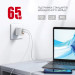 Intaleo Зарядний пристрій Intaleo 65W GAN 2USB-C PD+USB-A QC 3.0 white (1283126559525)