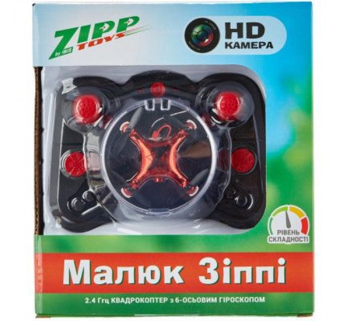 ZIPP Toys Радіокерована іграшка ZIPP Toys Квадрокоптер з камерою Малюк Zippi з дод.акумулятором, черво (CF922 red)
