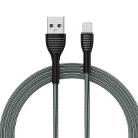 Дата кабель USB 2.0 AM to Lightning 1.0m ColorWay (CW-CBUL041-GR)