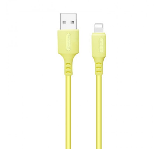 ColorWay Дата кабель USB 2.0 AM to Lightning 1.0m soft silicone yellow ColorWay (CW-CBUL043-Y)