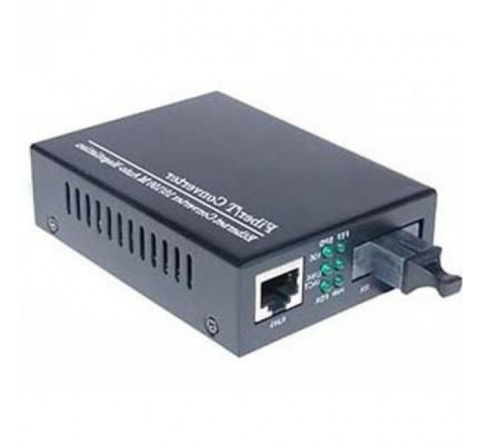 Медіаконвертер Merlion 10/100Base-TX to 100Base-F 1550нм, SM, SC/RJ-45, 25 км +БП (HTB-3100B / 1550_WDM)