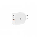2E Зарядний пристрій 2E USB-C Wall Charger GaN 65W, white (2E-WC3USB65W-W)
