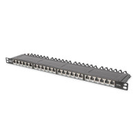 Патч-панель 19" 24xRJ-45 STP cat.6A, 0.5U Digitus (DN-91624S-SL-EA)