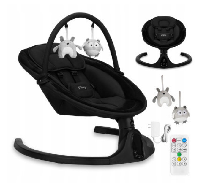 MoMi Крісло-гойдалка MoMi Kenani Onyx Black (BULE00038)