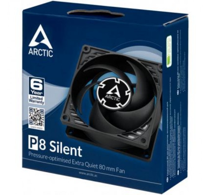 Arctic Кулер до корпусу Arctic P8 Silent black (ACFAN00152)