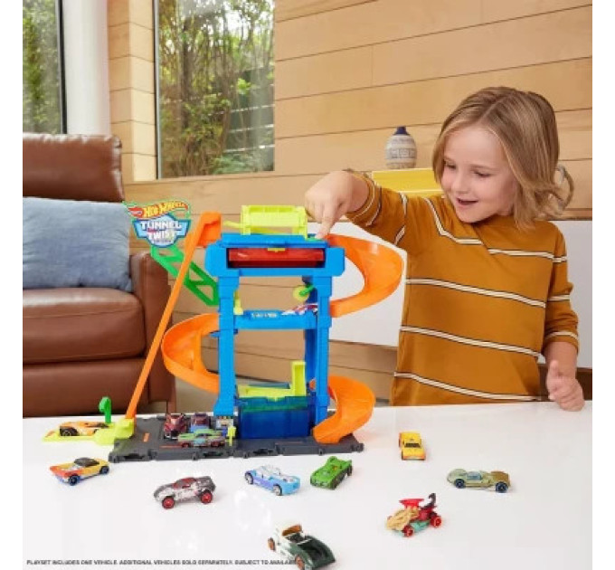 Hot Wheels Автотрек Hot Wheels City Автомийка: Скажені віражі (HTN80)