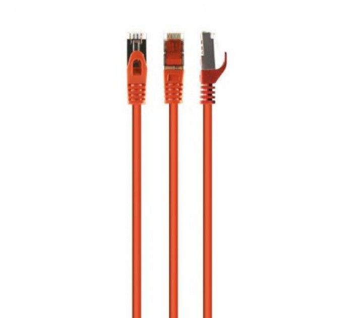 Патч-корд 1м S/FTP Cat 6A CU LSZH orange Cablexpert (PP6A-LSZHCU-O-1M)