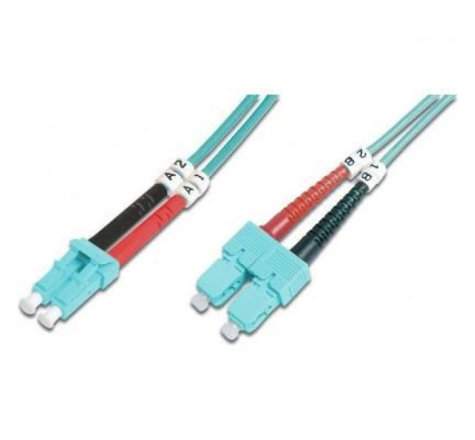 Оптичний патчкорд Digitus LC/UPC-SC/UPC,50/125,OM3,duplex,3m (DK-2532-03/3)