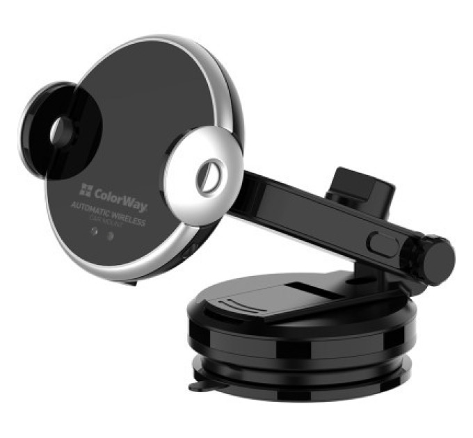 ColorWay Універсальний автотримач ColorWay AutoSense Car Wireless Charger 15W (Dashboard + Air Vent) (CW-CHAW039Q-BK)