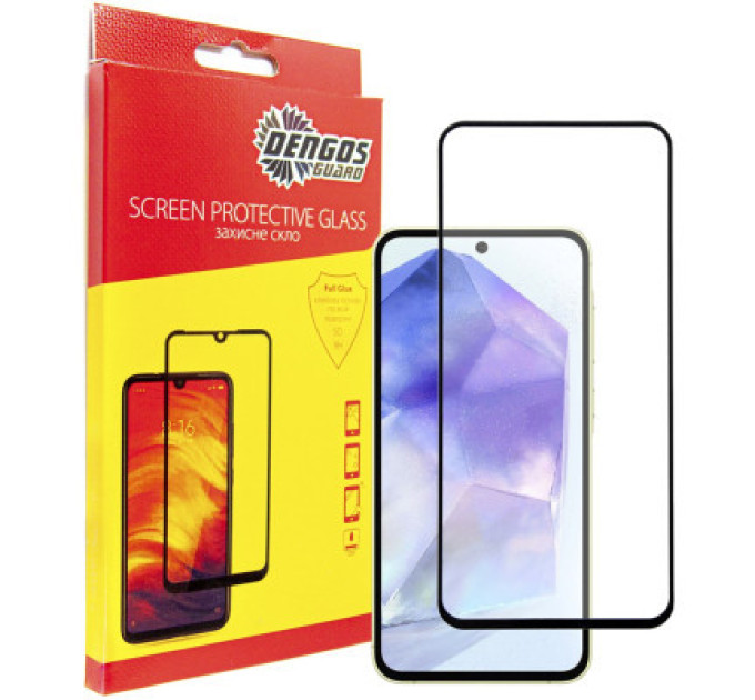 Dengos Скло захисне Dengos Full Glue Samsung Galaxy A55 5G (black) (TGFG-345)