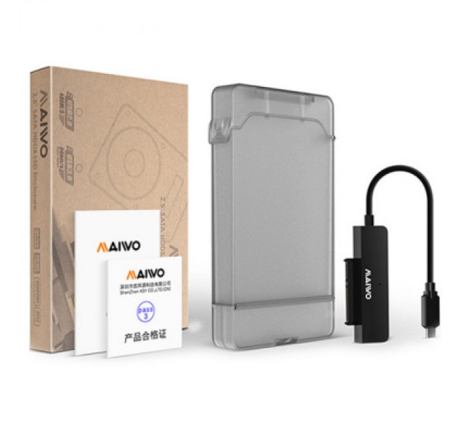 Maiwo Адаптер Maiwo USB3.1 GEN1 TypeC to HDD 2,5" SATA/SSD black (K104G2 black)