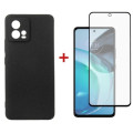 Dengos Чохол до мобільного телефона Dengos Kit for Motorola G72 case + glass (Black) (DG-KM-51)