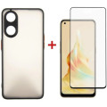 Dengos Чохол до мобільного телефона Dengos Kit for OPPO Reno 8T case + glass (Black) (DG-KM-33)