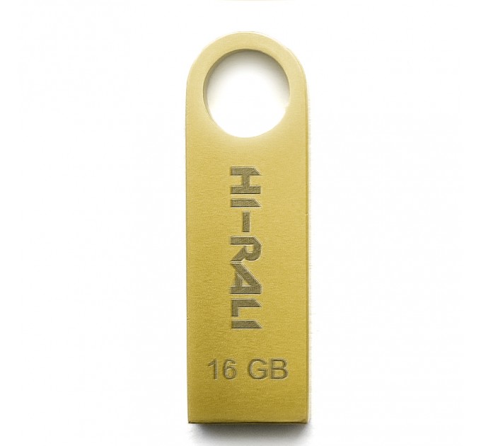Флеш-накопичувач USB 16GB Hi-Rali Shuttle Series Gold (HI-16GBSHGD)
