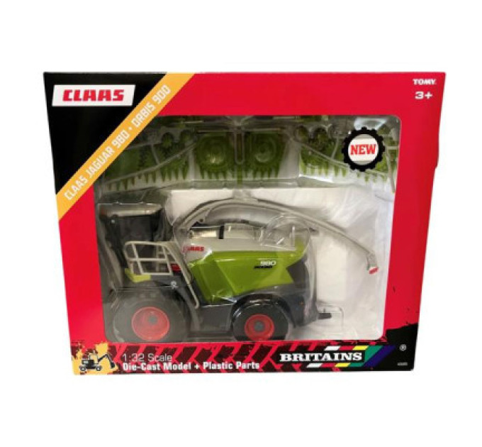 Britains Спецтехніка Britains Комбайн кормозбиральний Claas Jaguar 980 з жаткою Orbis 900, 1:32 (43285)