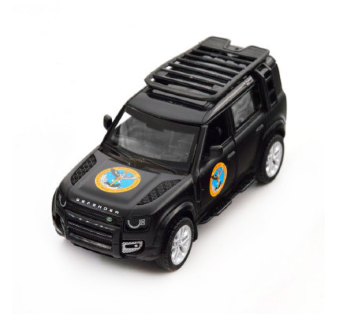 TechnoDrive Машина TechnoDrive Автомодель серії Шеврони Героїв - Land Rover Defender 110 - ГУР МО (250364M)