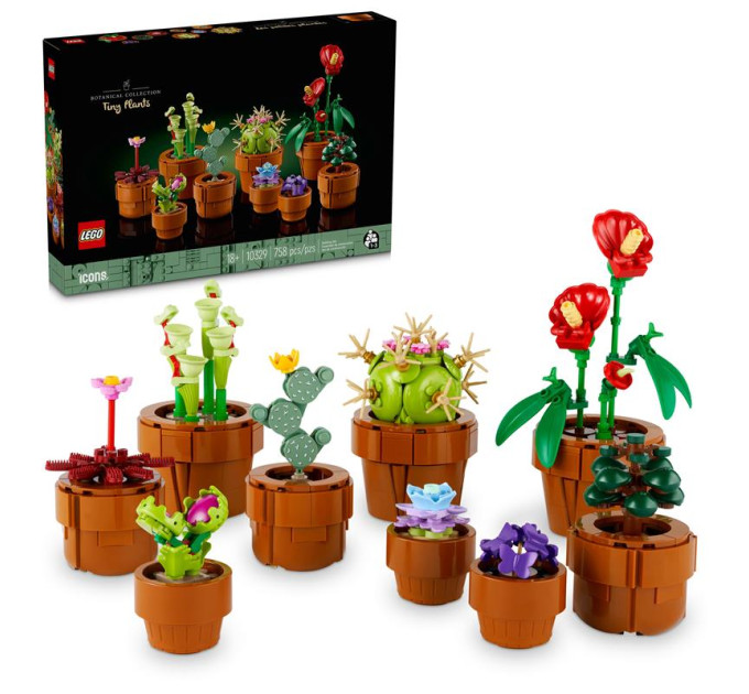 LEGO Конструктор LEGO Icons Мініатюрні рослини 758 деталей (10329)