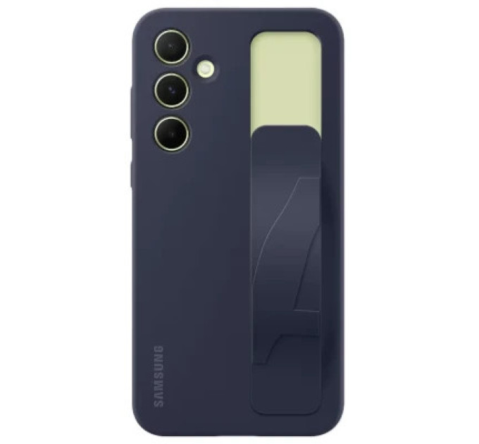 Samsung Чохол до мобільного телефона Samsung A55 Standing Grip Case Blue Black (EF-GA556TBEGWW)