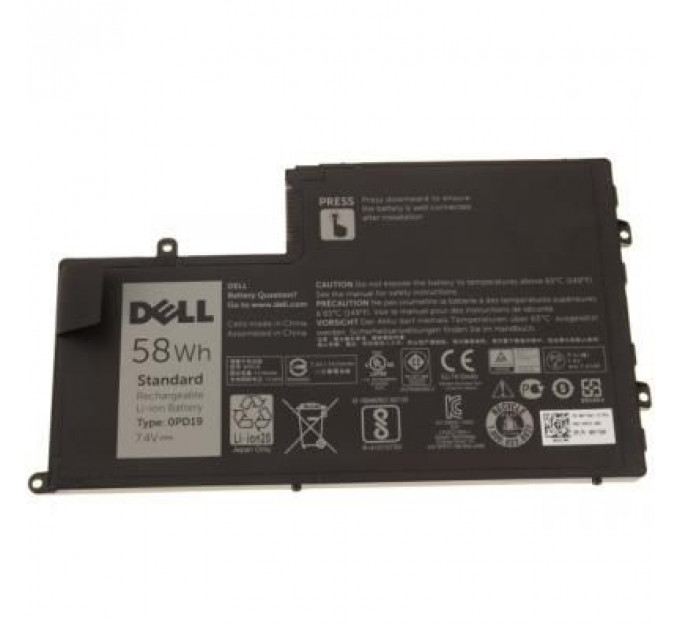 Акумулятор до ноутбука Dell Inspiron 15-5547 0PD19, 58Wh (7600mAh), 4cell, 7.4V, Li-ion (A47306)