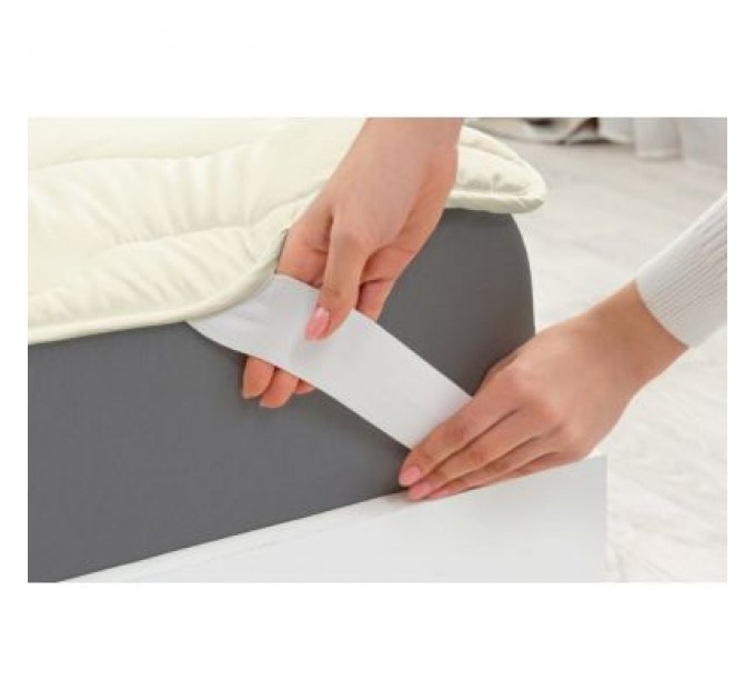 MirSon Наматрацник MirSon Eco Light №1717 Wool Air-line на резинці по кутках Pink 120x200 см (2200002889278)