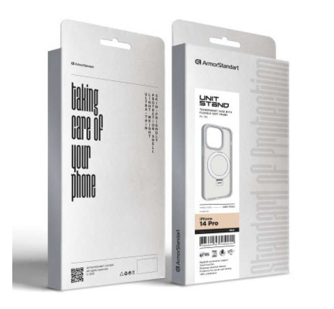 Armorstandart Чохол до мобільного телефона Armorstandart Unit Stand Apple iPhone 14 Pro Grey (ARM70563)
