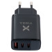 Vinga Зарядний пристрій Vinga 2xUSB-C PD30W + USB-A QC30W Display 30W Max (VCR30ACCDB)
