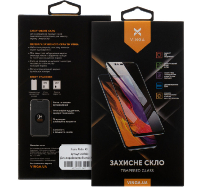 Vinga Скло захисне Vinga Xiaomi Redmi A3 (VGXRA3)