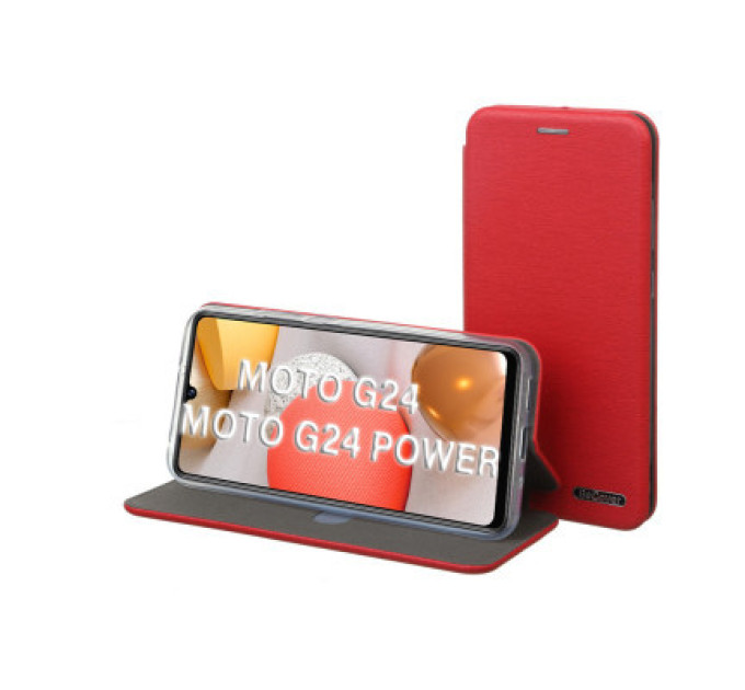 BeCover Чохол до мобільного телефона BeCover Exclusive Motorola Moto G24/G24 Power Burgundy Red (710727)