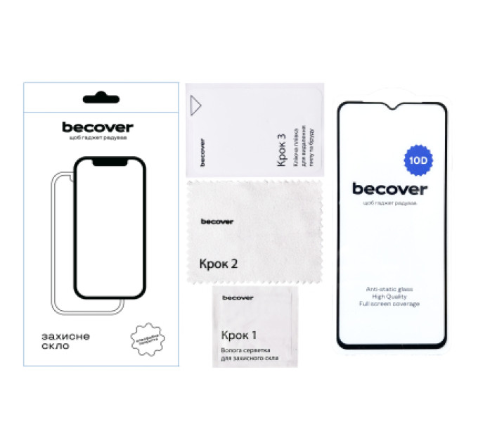 BeCover Скло захисне BeCover Honor X6a 10D Black (711333)