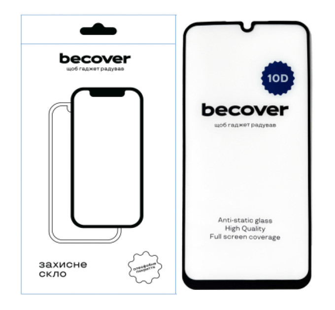 BeCover Скло захисне BeCover Samsung Galaxy A25 5G SM-A256 10D Black (711351)