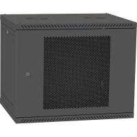 Шафа настінна Ipcom 12U 19" 600x600 RAL9005 (СН-12U-06-06-ДП-1)
