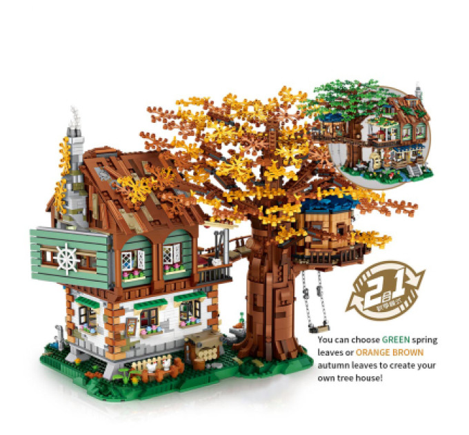 LOZ mini Конструктор LOZ mini Будинок на дереві без фігурок (1033)