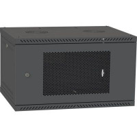 Шафа настінна Ipcom 6U, 600*450, перфоровані дверцята, RAL9005 (СН-6U-060х045-ДП-9005)