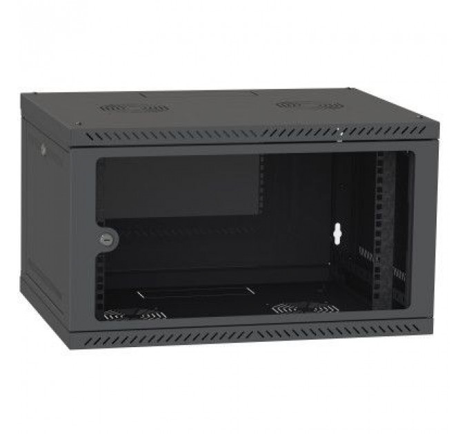 Шафа настінна Ipcom 6U, 600*450, RAL9005 (СН-6U-060х045-ДС-9005)