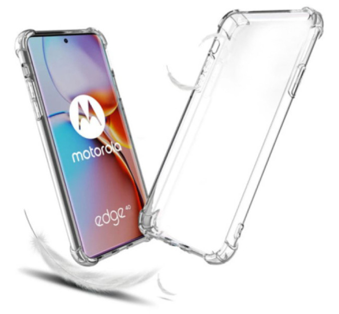 BeCover Чохол до мобільного телефона BeCover Anti-Shock Motorola Edge 50 Pro Clear (711781)