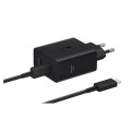 Samsung Зарядний пристрій Samsung 50W 2xUSB-С + cableUSB-C to USB-C 1.8m black (EP-T5020XBEGEU)