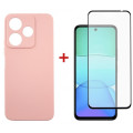 Dengos Чохол до мобільного телефона Dengos Xiaomi Redmi 13 4G Soft + Glass Pink (DG-KM-99)