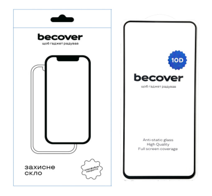BeCover Скло захисне BeCover Infinix Hot 40i (X6528B) 10D Black (711813)
