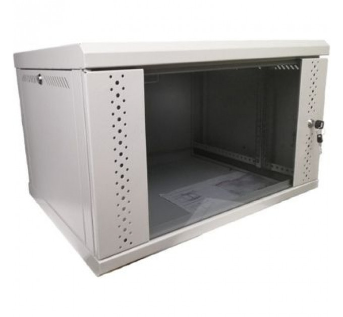 Шафа настінна Eserver 12U 600х500х637 (Ш*Г*В), скло (ES-Е1250G)