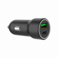 Gembird Зарядний пристрій Gembird 1xUSB-A (18W QC3.0) + 1xUSB-C (20W PD) black (TA-UC-A2PDQC20-CAR-01)