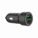 Gembird Зарядний пристрій Gembird 1xUSB-A (18W QC3.0) + 1xUSB-C (20W PD) black (TA-UC-A2PDQC20-CAR-01)