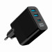 Gembird Зарядний пристрій Gembird 2хUSB-A (QC3.0 18W) + 1хType-C (PD20W) LCD black (TA-UC-PDQC30LCD-BK-02)