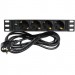 Kingda Силовий блок 10" 1U, 230V 4*schuko, 16A, 1.8м Kingda (KD-GER(16)N1004WPSBFE)