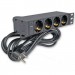 Kingda Силовий блок 10" 1U, 230V 4*schuko, 16A, 1.8м Kingda (KD-GER(16)N1004WPSBFE)